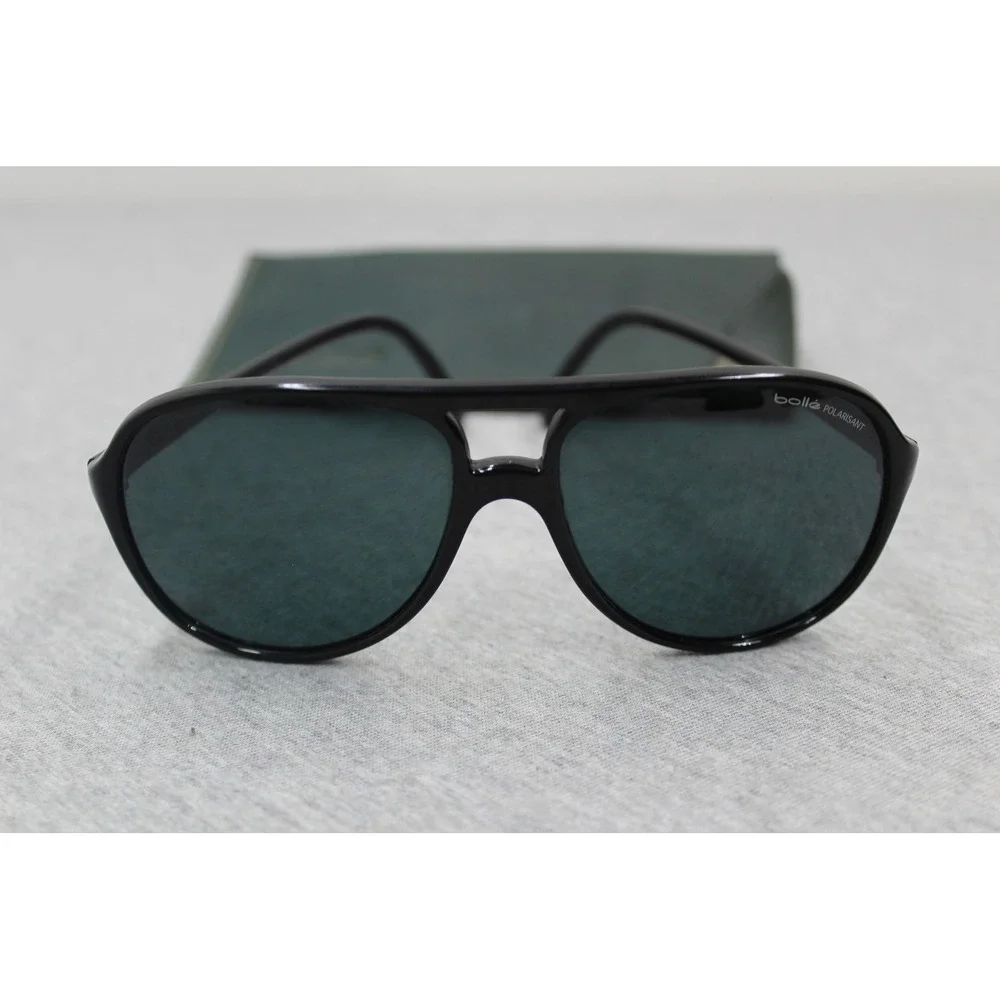 Bolle Sunglasses Mens Black 379 Aviator Polarized France Vintage Sport